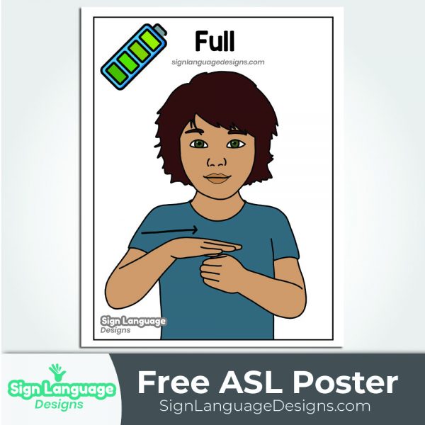 Free ASL Sign Poster - Full - Sign Language Designs