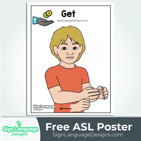 Free ASL Sign Poster - Girl - Sign Language Designs