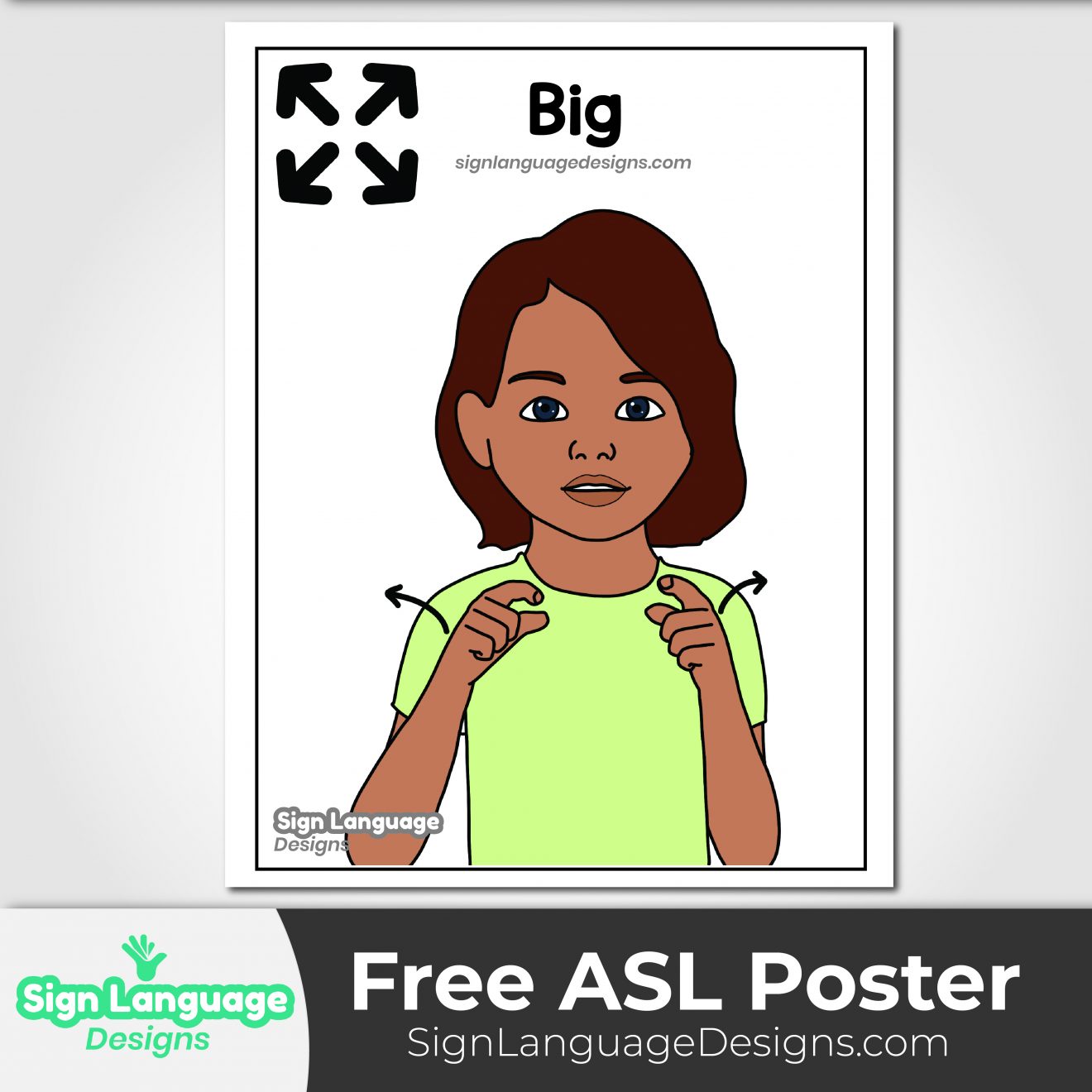 Free Asl Sign Poster - Blow - Sign Language Designs