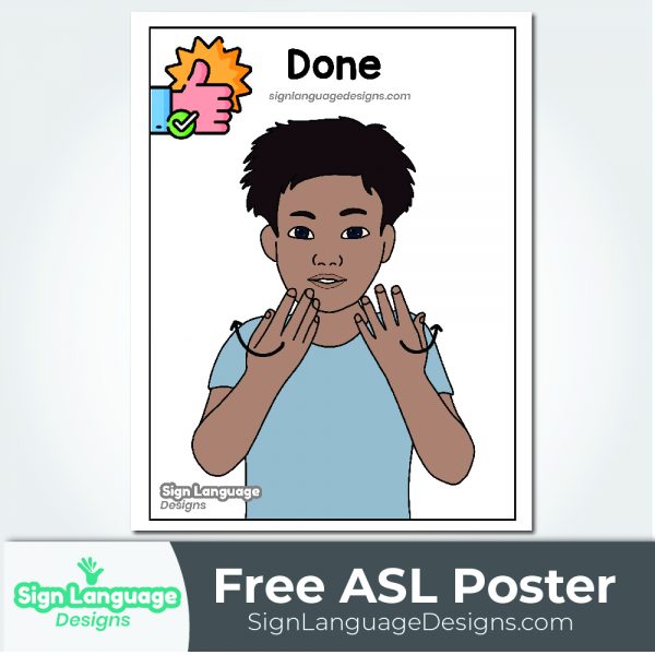 Free ASL Sign Poster - DONE - Sign Language Designs