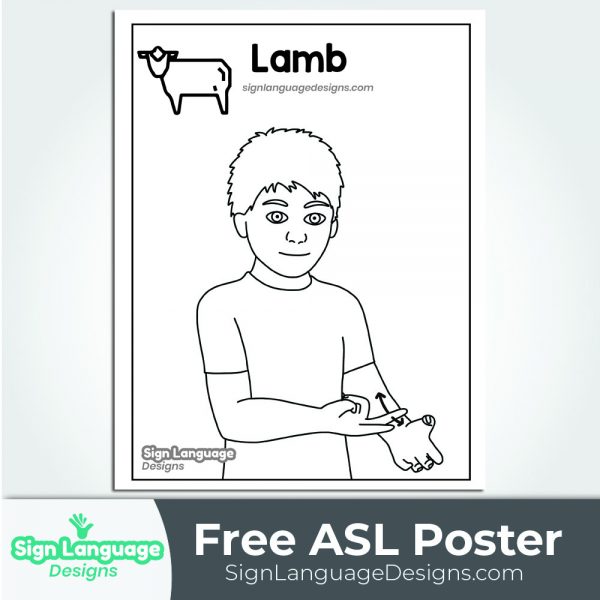 Free ASL Sign Poster BW MY NAME IS Sign Language Designs