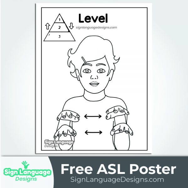 Free ASL Sign Poster - Good Morning - Sign Language Designs